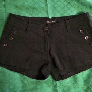 Black Low-Rise Shorts